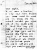 Letter from Jonathan